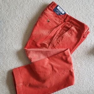 Orange wide whale cords